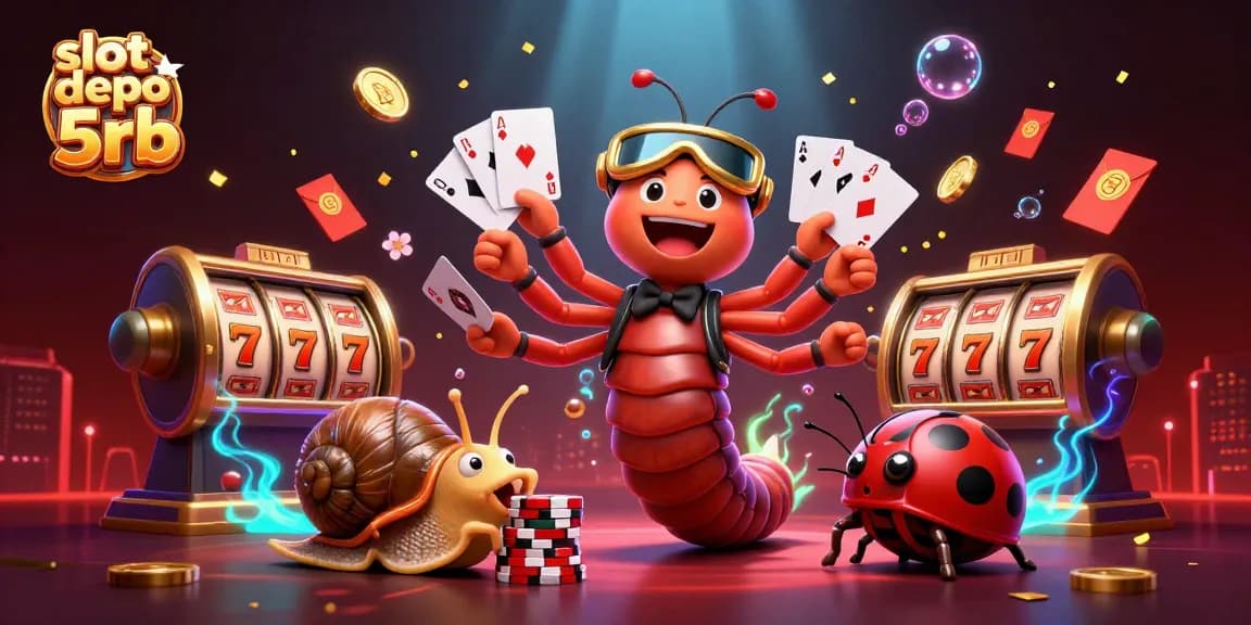 Engage with fantastic slot depo 5rb action featuring unique casino characters and vibrant game elements.