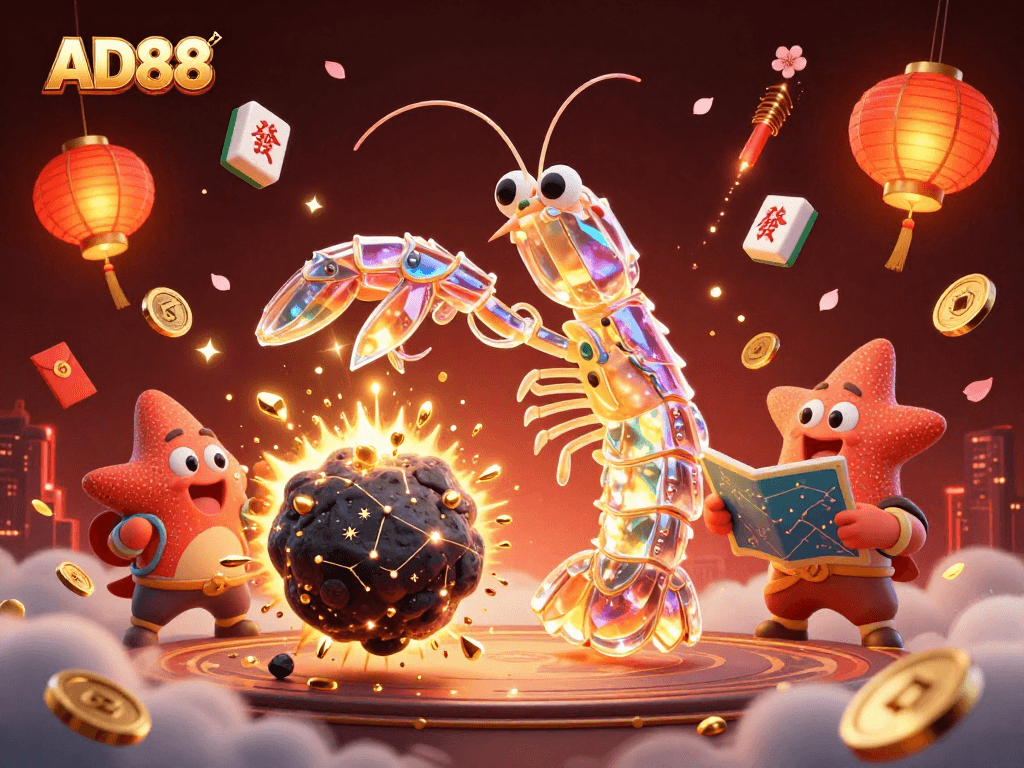 AD88 offers dynamic gaming experience with 3D cartoon characters in an engaging casino atmosphere.
