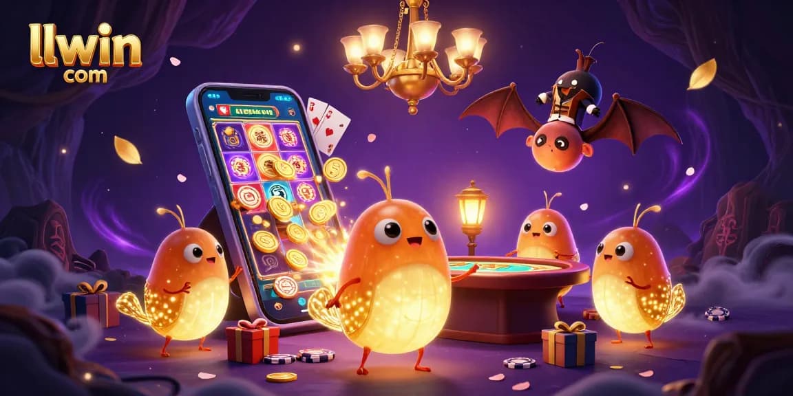 Experience engaging gaming action at llwin com in a vibrant casino setting with glowworms.