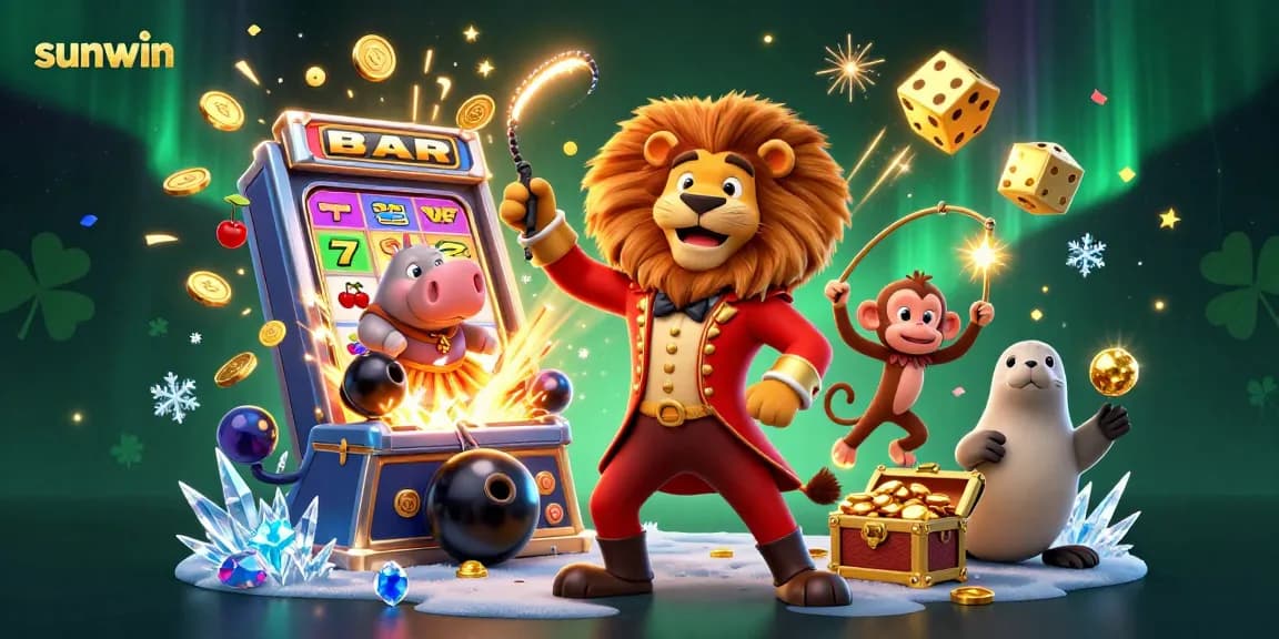 Experience sunwin's vibrant casino scene with dazzling characters and explosive jackpots.