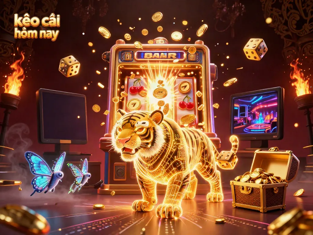 Experience the thrill with kèo nhà cái hôm nay, featuring vibrant 3D casino characters and action-filled elements.