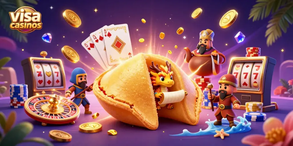 Engage with thrilling gameplay at visa casinos featuring golden coins and enchanting characters.