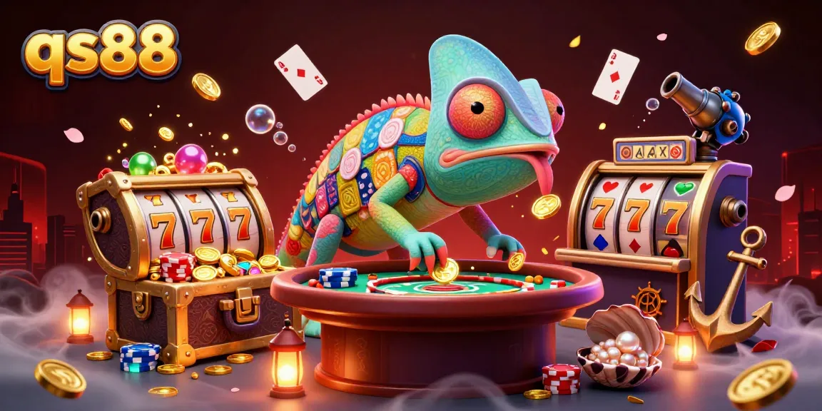 Engage with qs88's thrilling casino experience featuring vibrant chameleon and dynamic game elements.