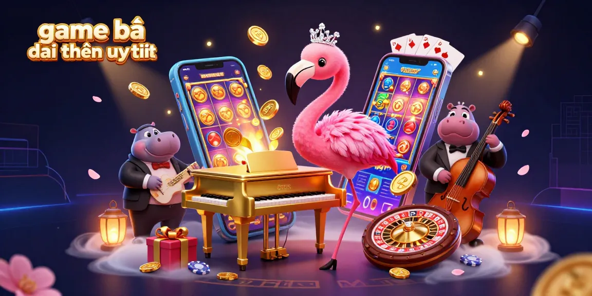 Experience game bài đổi thưởng uy tín with vibrant characters and dynamic casino elements.