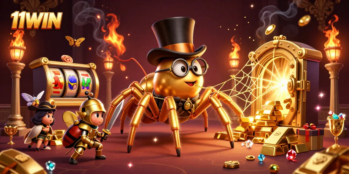 Experience thrilling gameplay at 11WIN with a magical 3D casino scene full of treasures.