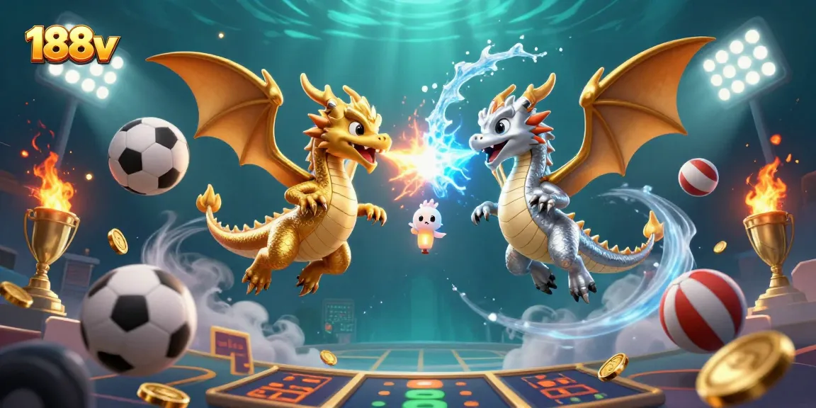 Engage with the exciting world of 188v as dynamic dragons and sports elements come alive.